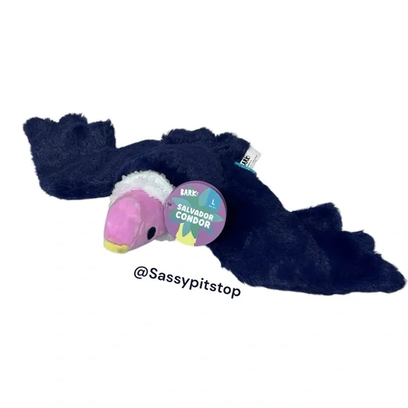 BARK Super Chewer Salvador Condor Crinkle Squeaker Plush Dog Toy - Picture 1 of 9